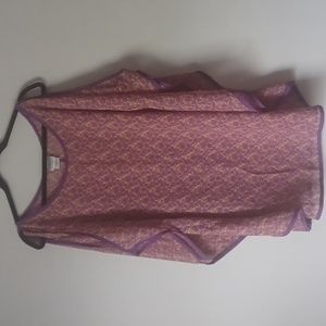 LAST CHANCE * Jaclyn Smith Sheer Top Medium gold and purple